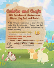Load image into Gallery viewer, Cuddles and Crafts Event - 11 OCTOBER (DIY ENRICHMENT)