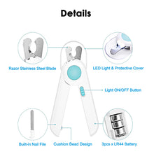 Load image into Gallery viewer, LED Light Nail Clipper for Pets