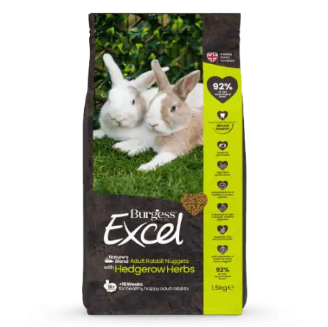 BURGESS Excel Nature’s Blend Adult Rabbit Nuggets with Hedgerow Herbs