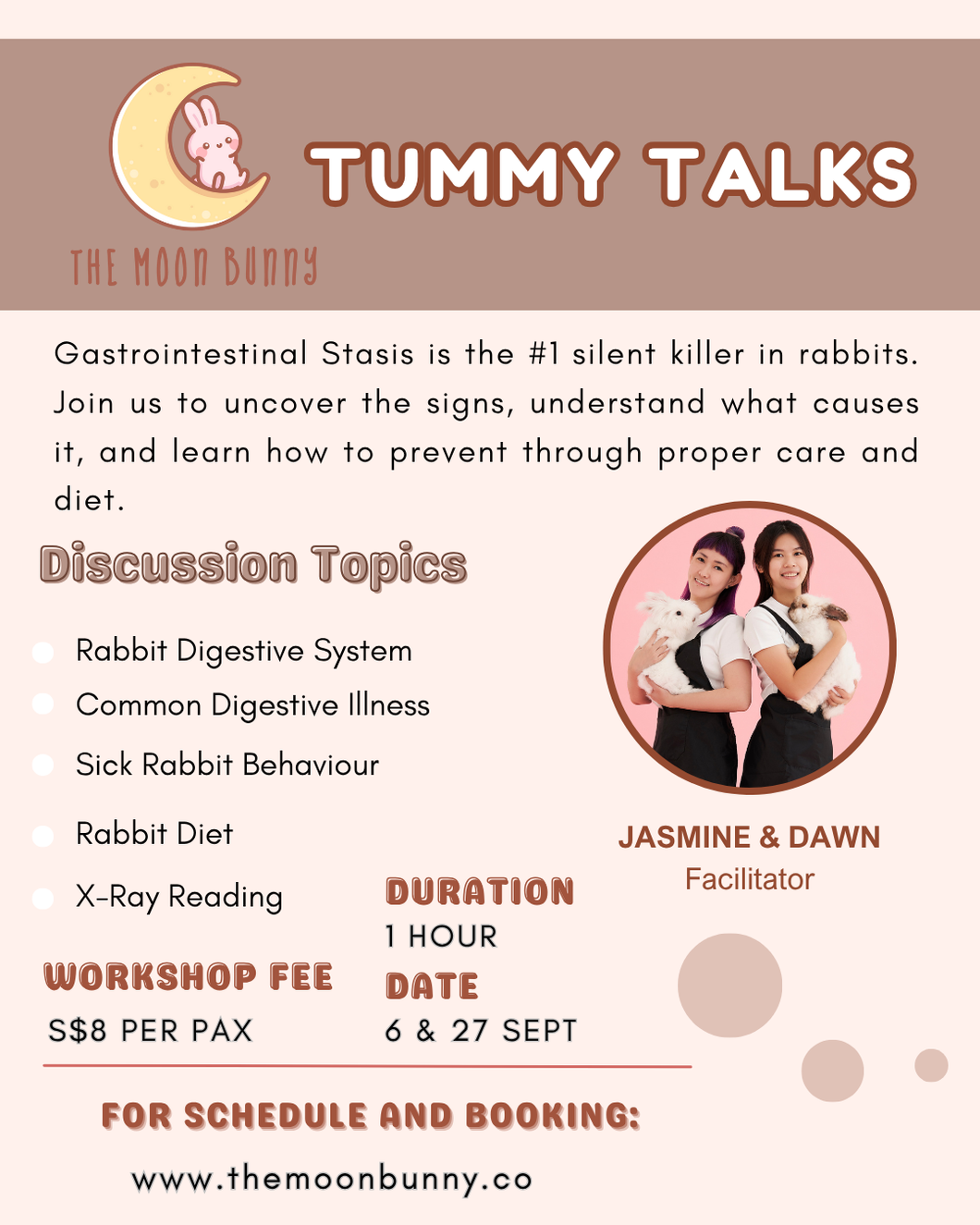[SPECIAL] TUMMY TALKS - 6 OR 27 SEPT 2025