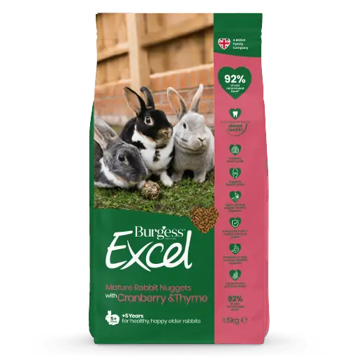 Burgess excel indoor outlet rabbit nuggets