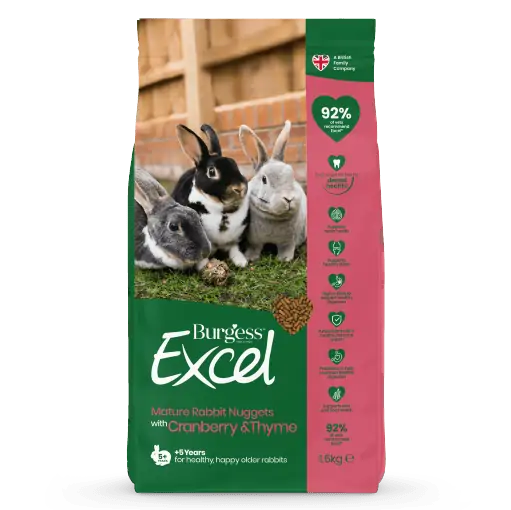 Burgess Excel Nuggets with Cranberry & Thyme for Mature Rabbits