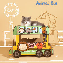 Load image into Gallery viewer, Moon Bunny Double Decker Zoo-Mobile Hideaway
