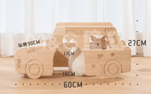 Load image into Gallery viewer, Moon Bunny Wooden Bunny Car
