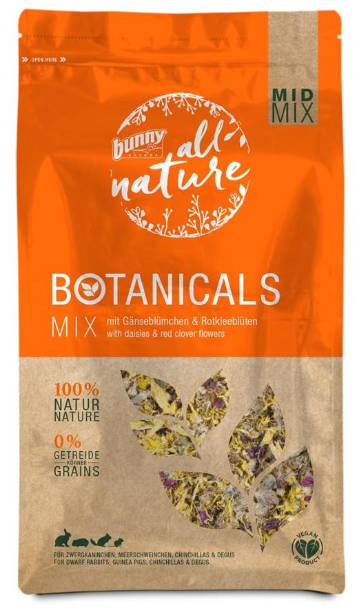Bunny Nature Botanicals Mid Mix Daisies & Red Clover Flowers (120g)
