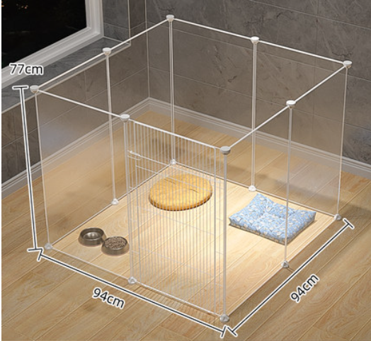 Transparent Playpen with Gate