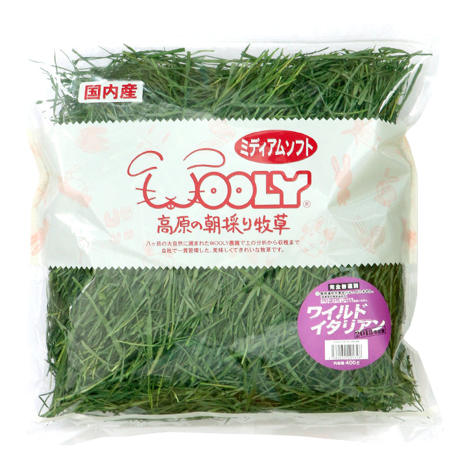 Wooly Japan Italian Rye (Medium Soft) Hay 400g